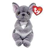 Ty Inc Beanie Belly Wilfred the Gray French Bulldog 6" Plush