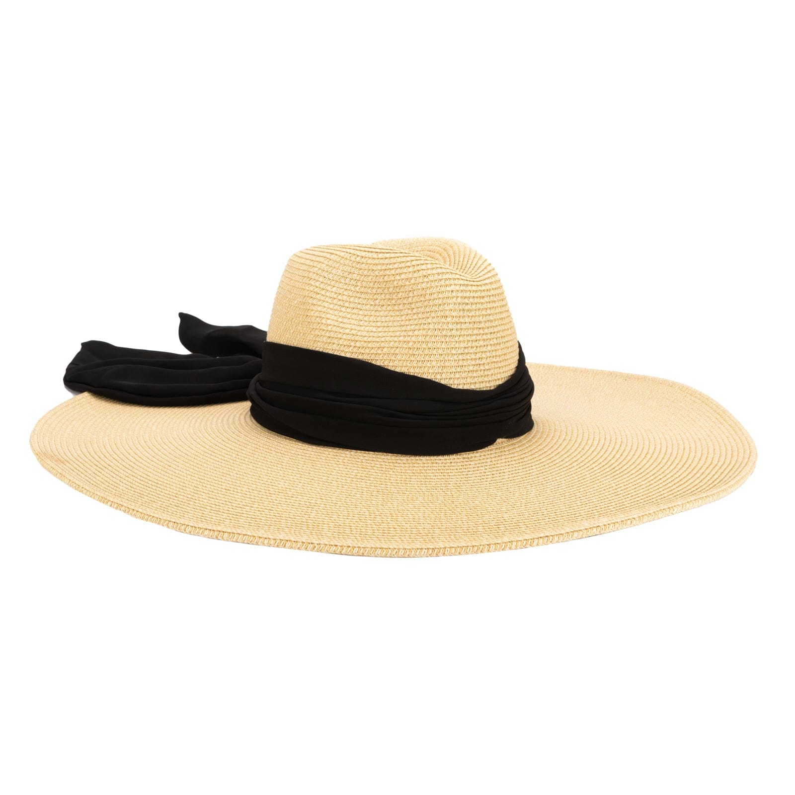 Boardwalk Ultrabraid Pinch Crown Wide Brim Sun Hat with Printed Fabric Band