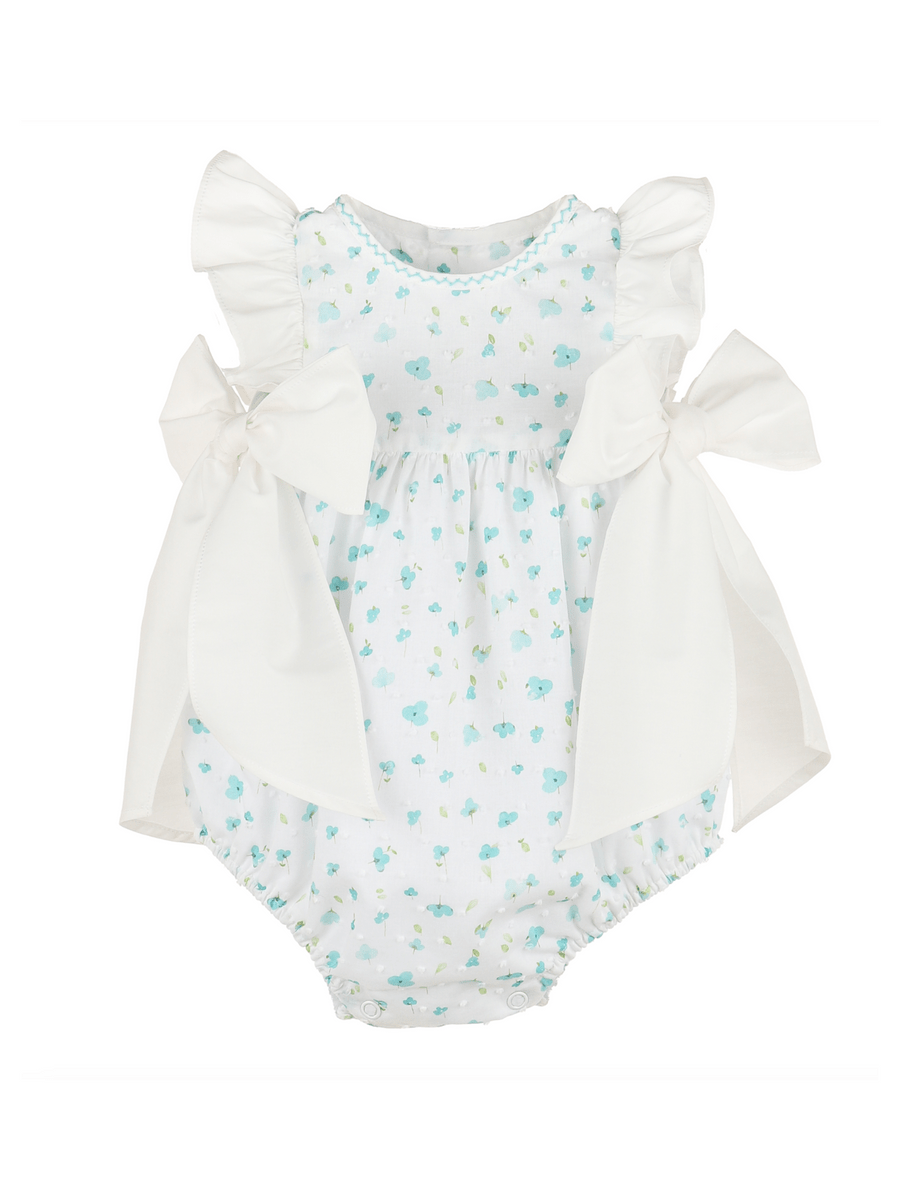 Casero & Associates Casero & Associates Azure Blooms Bubble with Bows, Print - Little Miss Muffin Children & Home