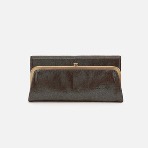 Hobo Rachel Continental Wallet in Metallic Leather