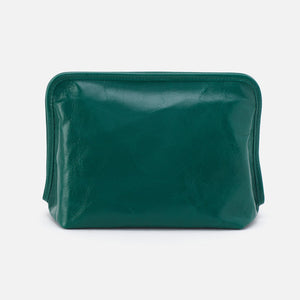 Hobo Beauty Large Cosmetic Pouch in Polished Leather