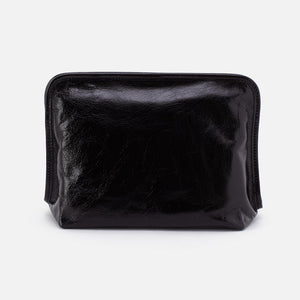 Hobo Beauty Large Cosmetic Pouch in Polished Leather