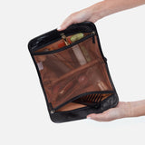 Hobo Beauty Large Cosmetic Pouch in Polished Leather