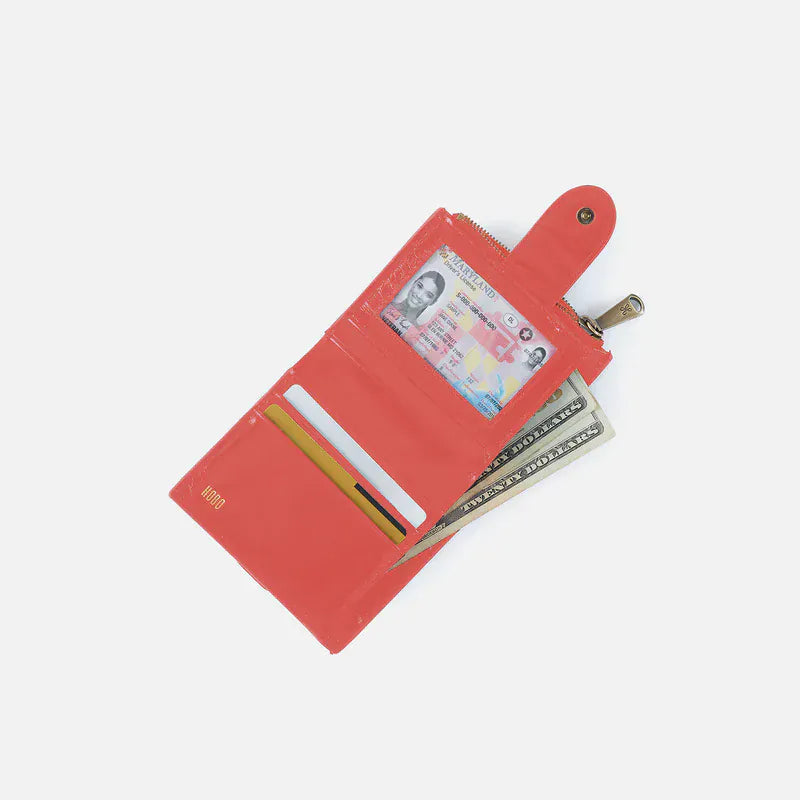 Dunn Mini Wallet In Polished Leather