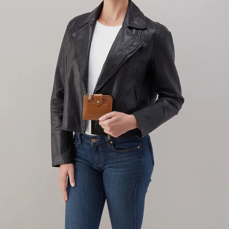 Dunn Mini Wallet In Polished Leather