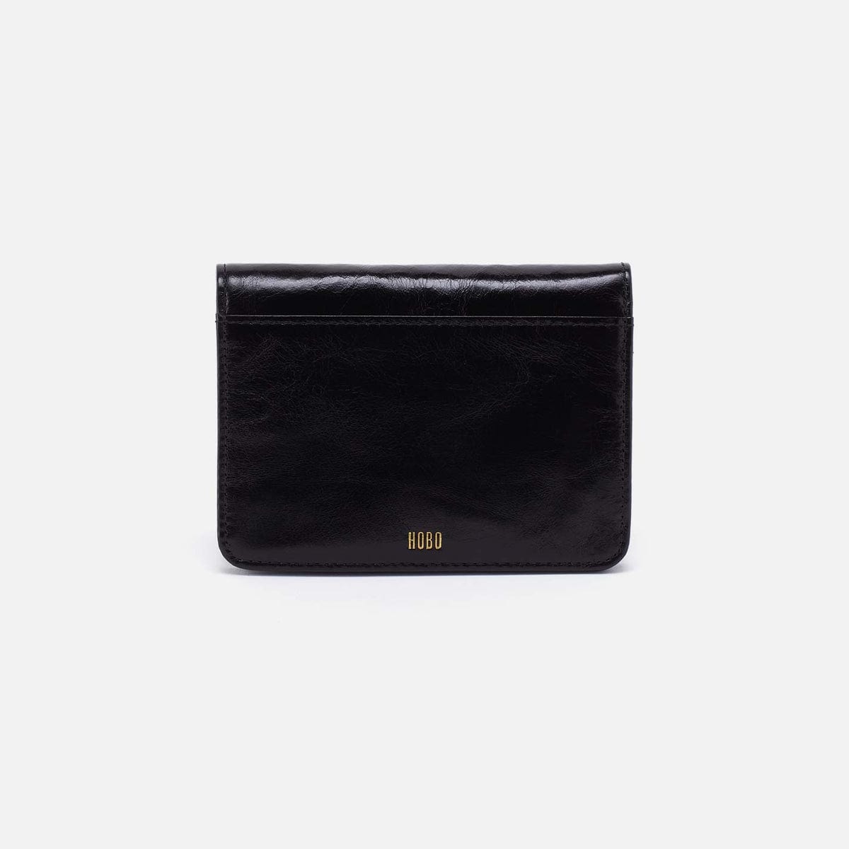 Hobo Jill Bifold Wallet in Polished Leather - Black - Little Miss Muffin Children & Home