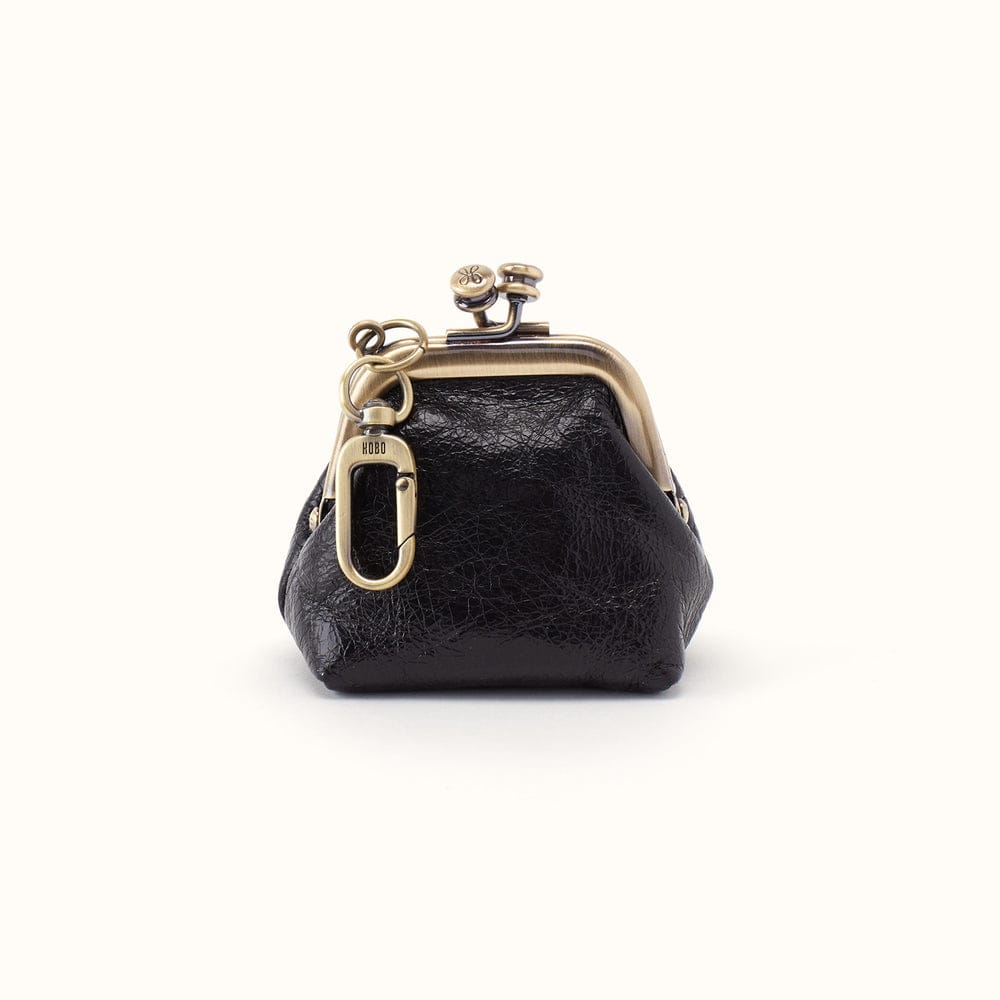 Run Frame Pouch Polished Leather - Black