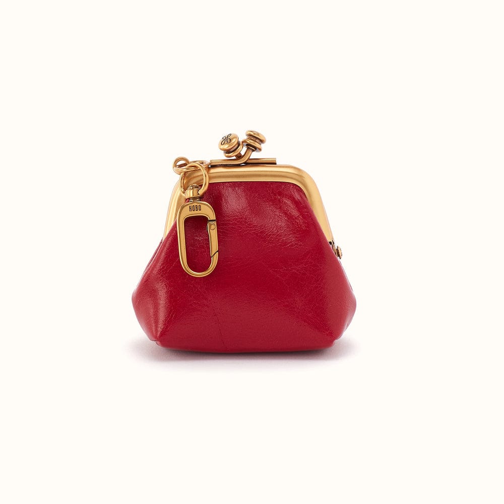 Run Frame Pouch Polished Leather - True Red