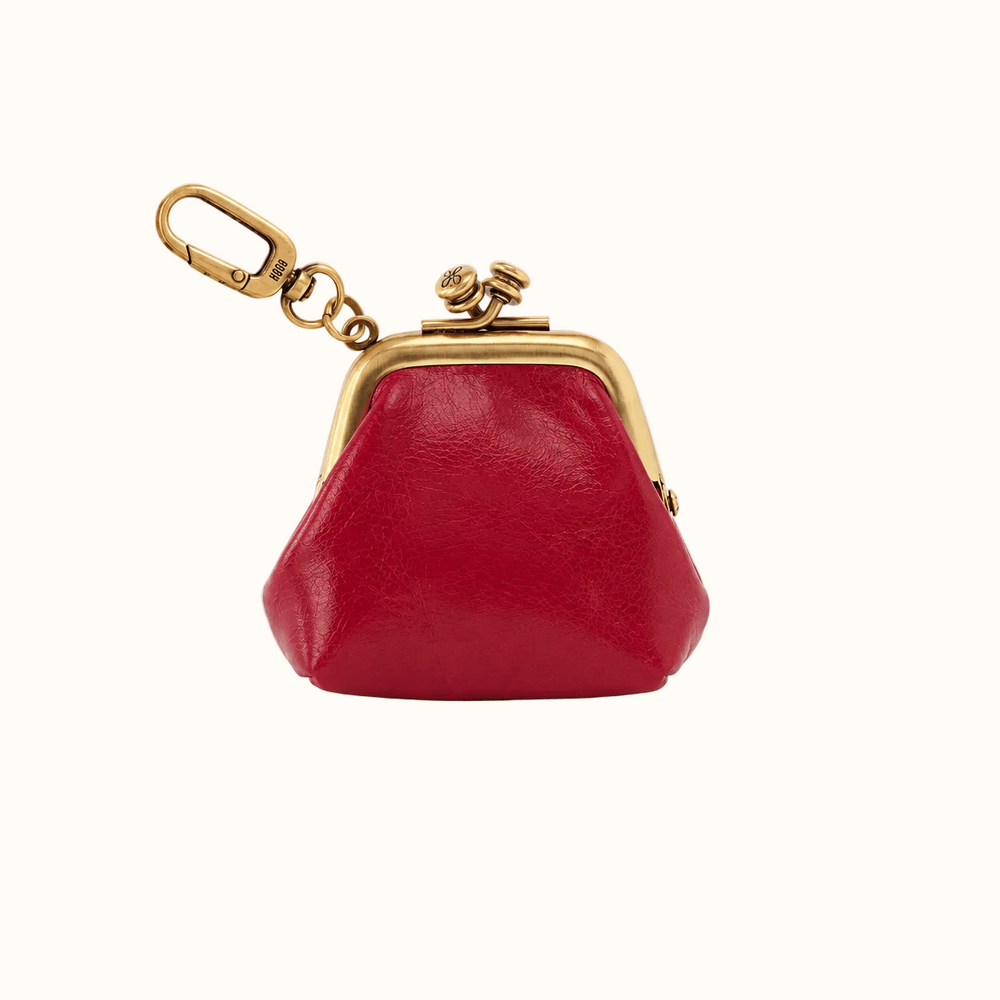 Run Frame Pouch Polished Leather - True Red