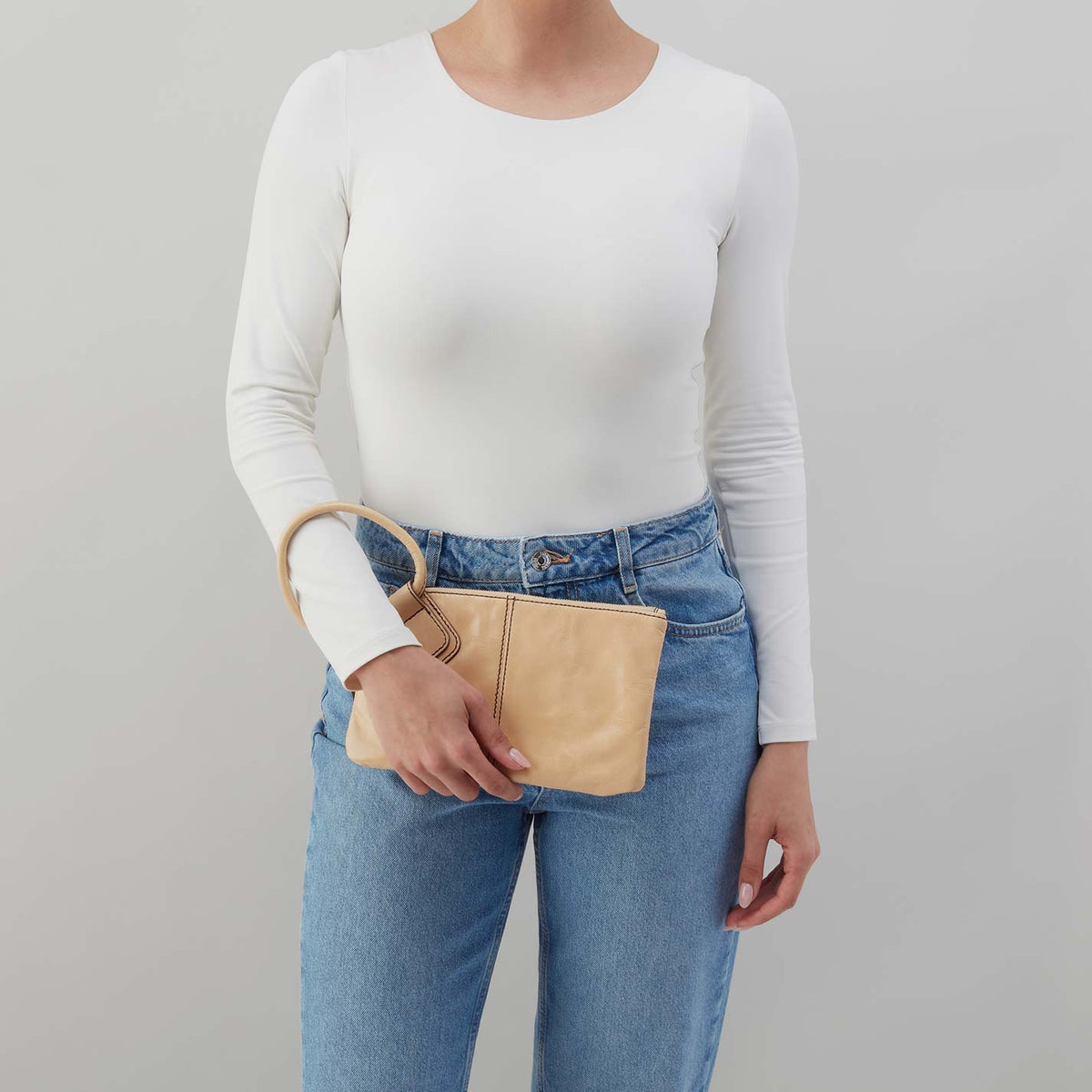 Hobo Sable Wristlet in Polished Leather - Desert Sand - Little Miss Muffin Children & Home