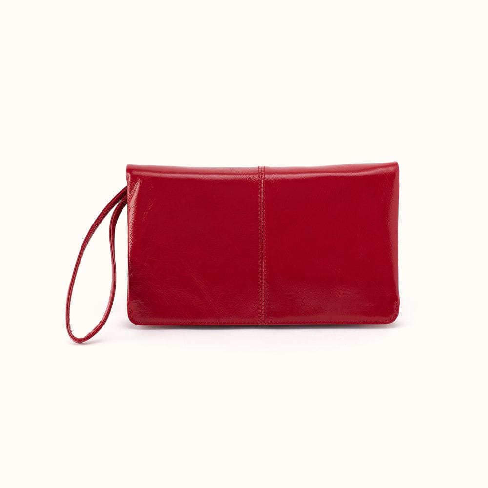 Evolve Wristlet Polished Leather - True Red
