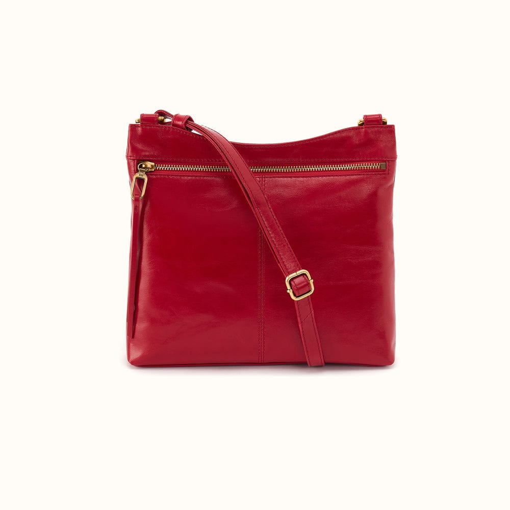 Cambel Crossbody Polished Leather - True Red