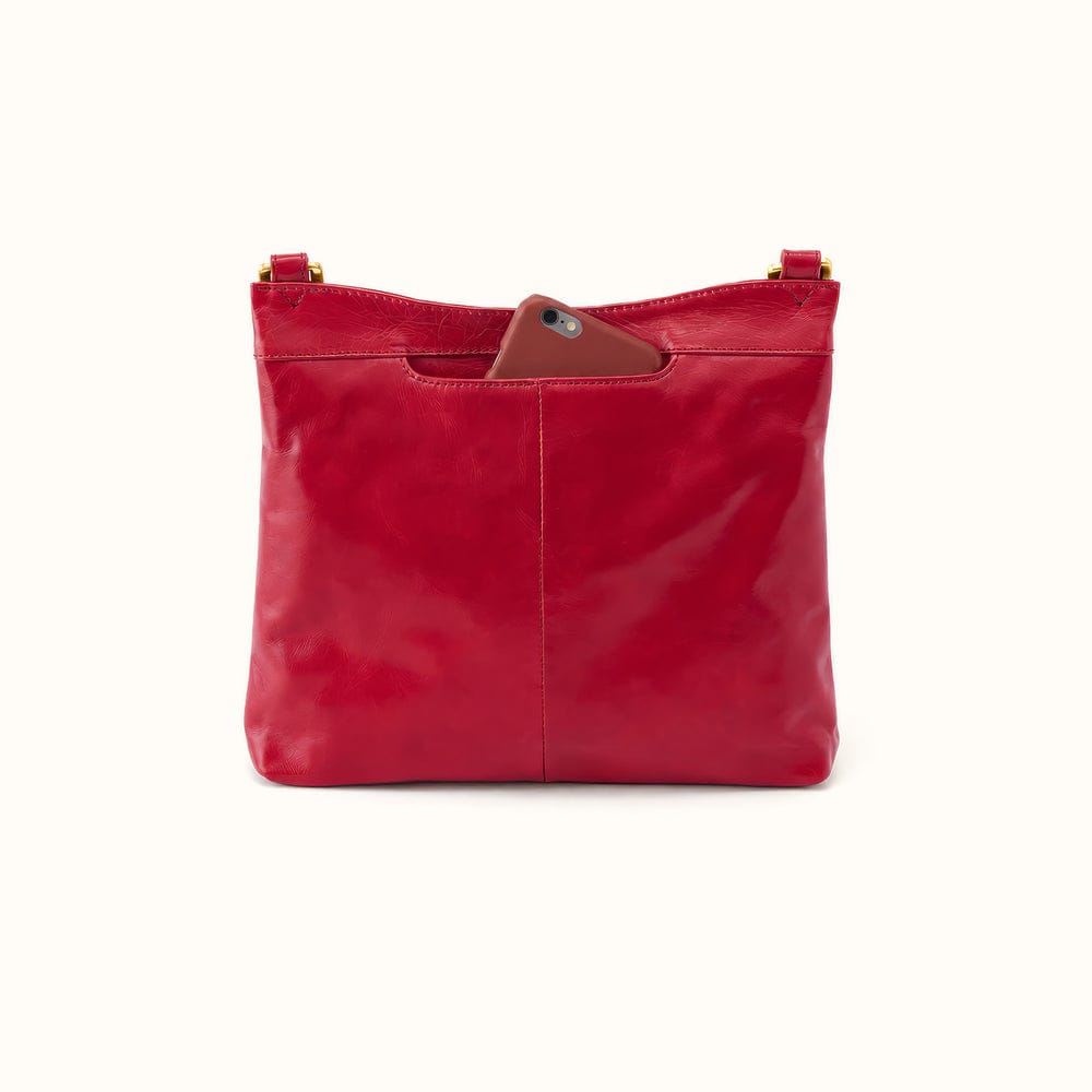 Cambel Crossbody Polished Leather - True Red