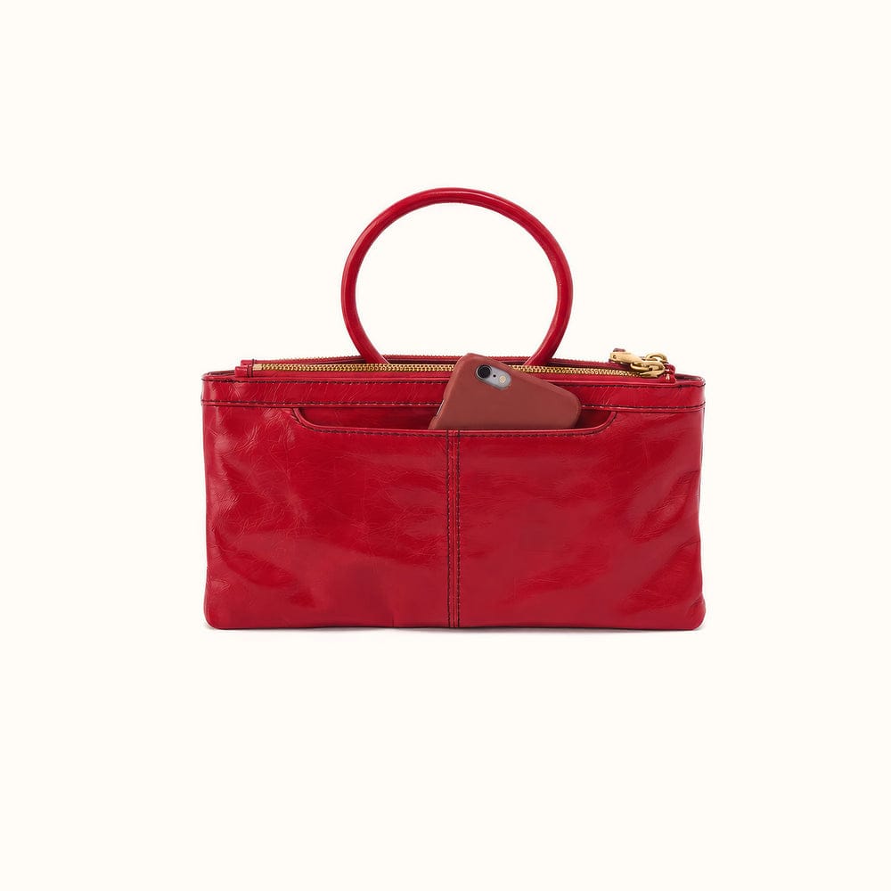 Sable Crossbody Polished Leather - True Red