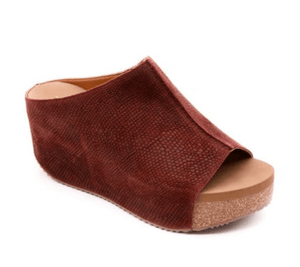 Volatile Volatile Carrier Suede Slip on Peep Toe Wedge Sandal - Little Miss Muffin Children & Home