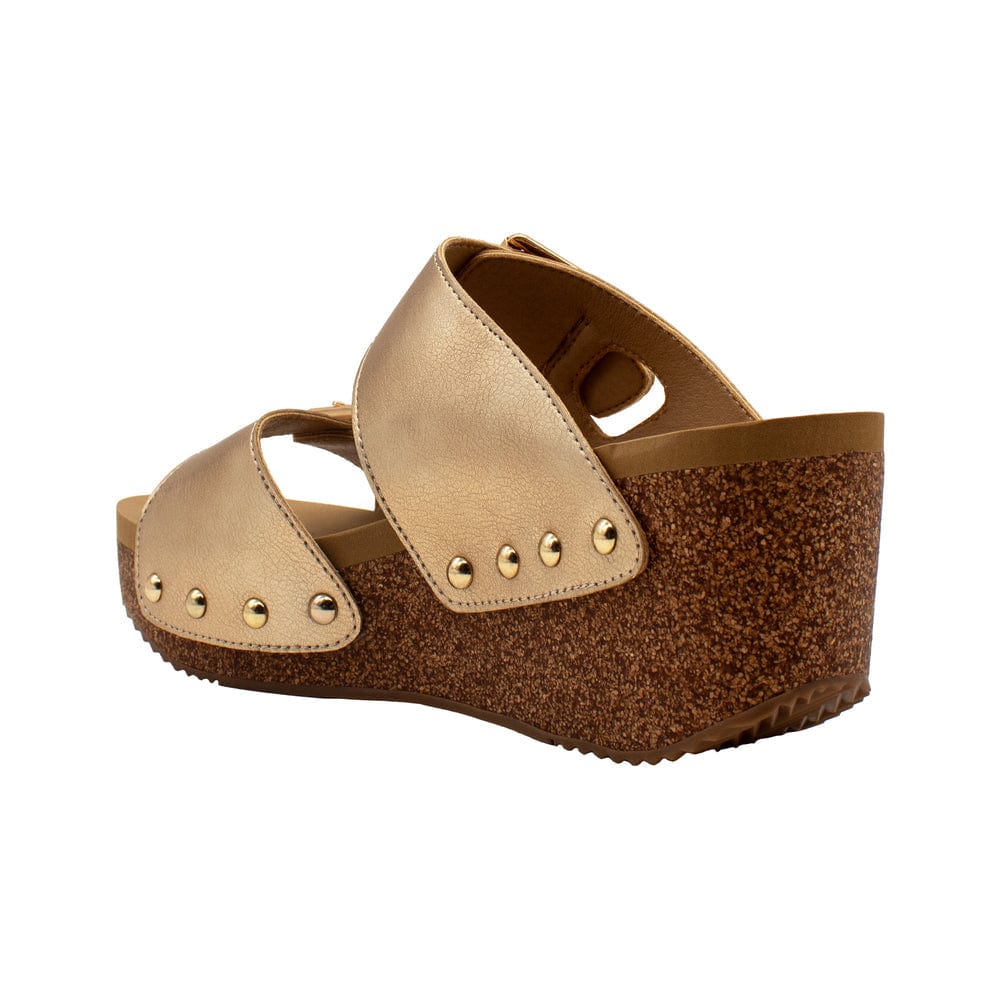 Volatile Volatile Gertrude Faux Leather Sandal with in Gold - Little Miss Muffin Children & Home