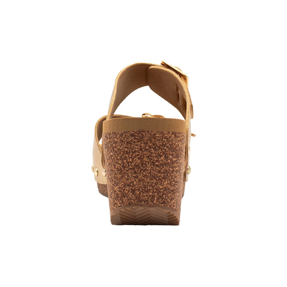 Volatile Volatile Gertrude Faux Leather Sandal with in Gold - Little Miss Muffin Children & Home