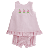 Bailey Boys Sailboat Trio, Angel Dress Tie with Bloomer