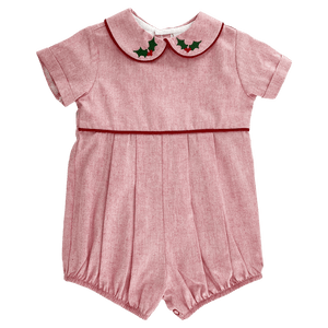 Bailey Boys Holly with Red Cord Short Dressy Bubble