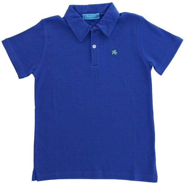 Bailey Boys Bailey Boys Henry Short Sleeve Polo in Royal - Little Miss Muffin Children & Home