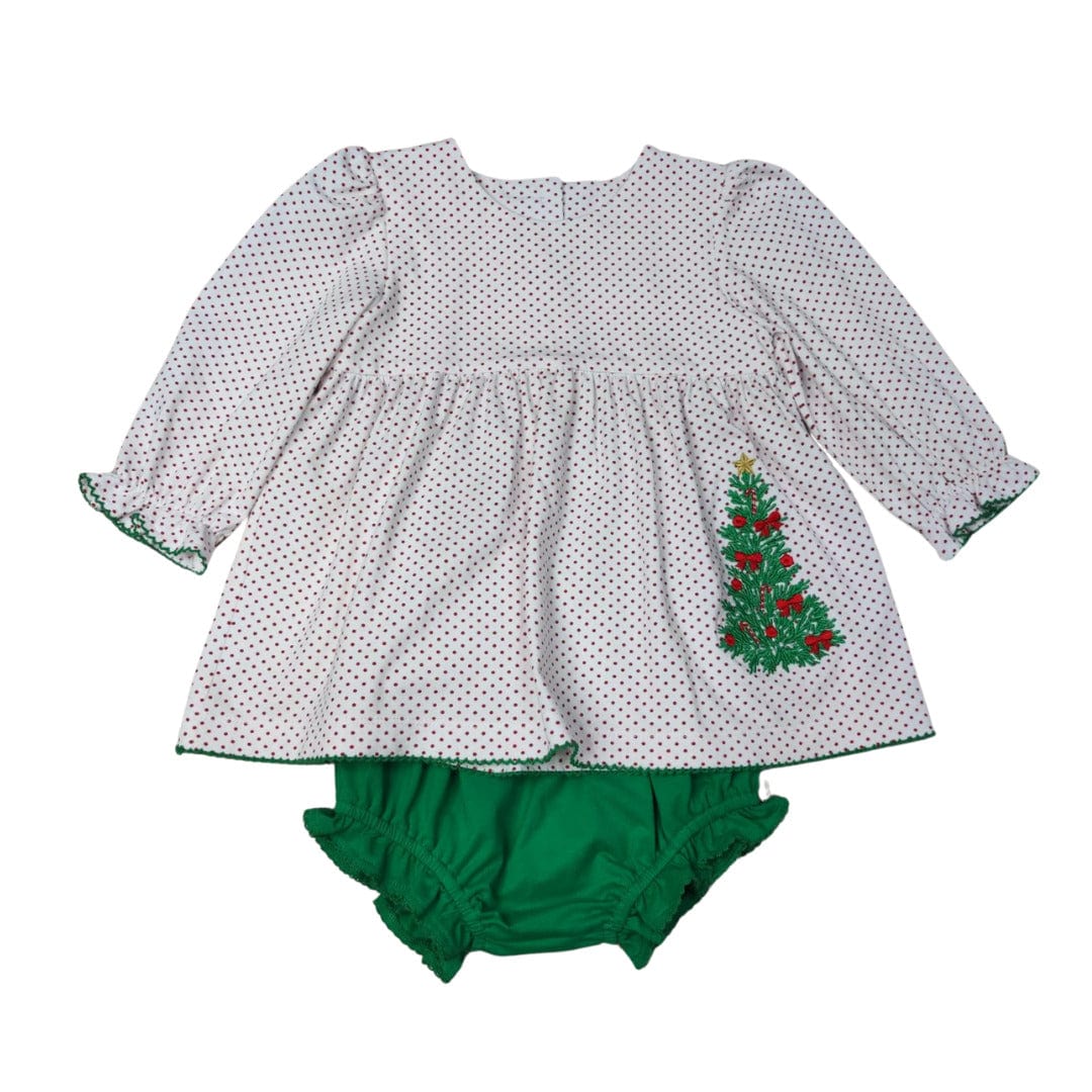 Whimsy Bay Kids Sweet Christmas Tree Bloomer Set - Little Miss Muffin Children & Home