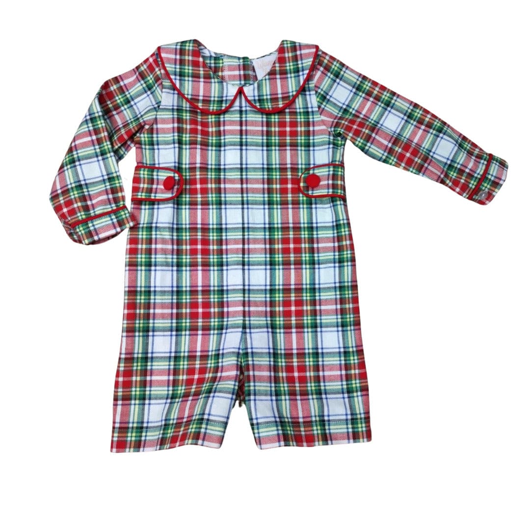 Whimsy Bay Kids Christmas Plaid Henderson Shortall - Little Miss Muffin Children & Home