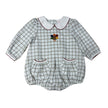 Whimsy Bay Kids Turkey Time Pleat Collared Bubble - Little Miss Muffin Children & Home