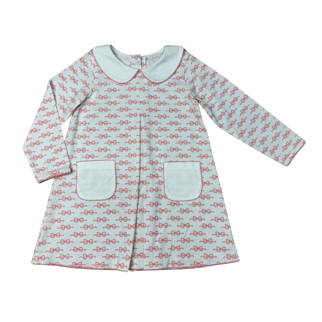Whimsy Bay Kids Bow Sweet Bow Maddie Pleat Dress - Little Miss Muffin Children & Home