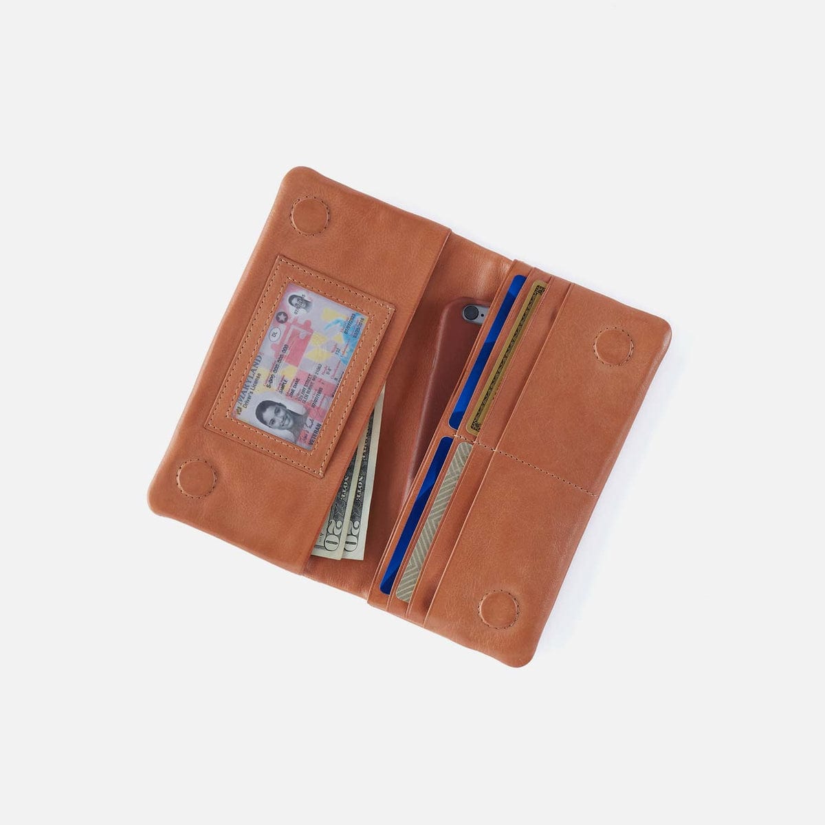Hobo Lumen Continental Wallet in Washed Leather - Harvest Wheat - Little Miss Muffin Children & Home