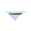 White Mardi Gras Sequin Stripe Bandana Scarf