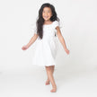 White Smocked Gauze Dress