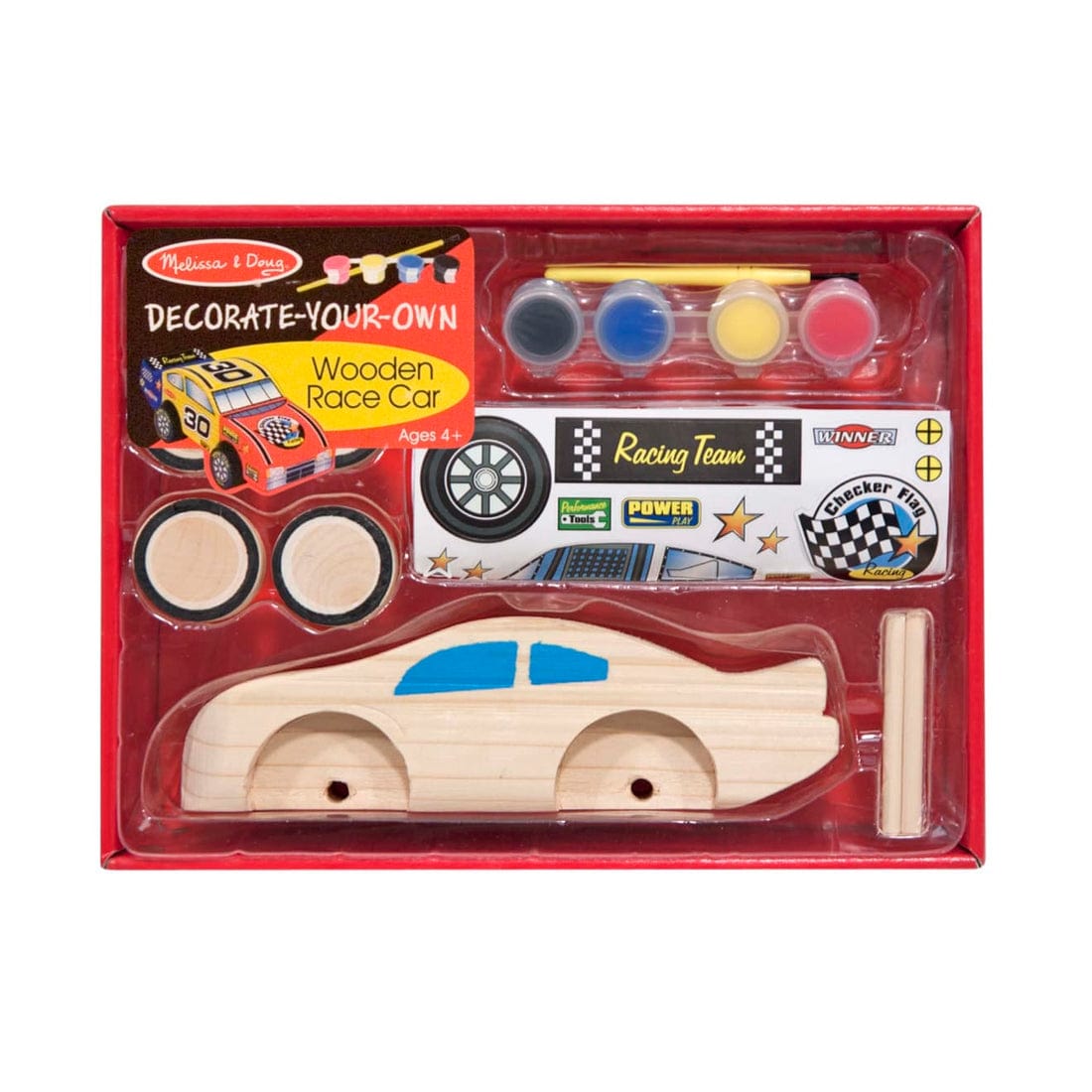Melissa & Doug Decorate-Your-Own Wooden Race Car - DYO - Little Miss Muffin Children & Home