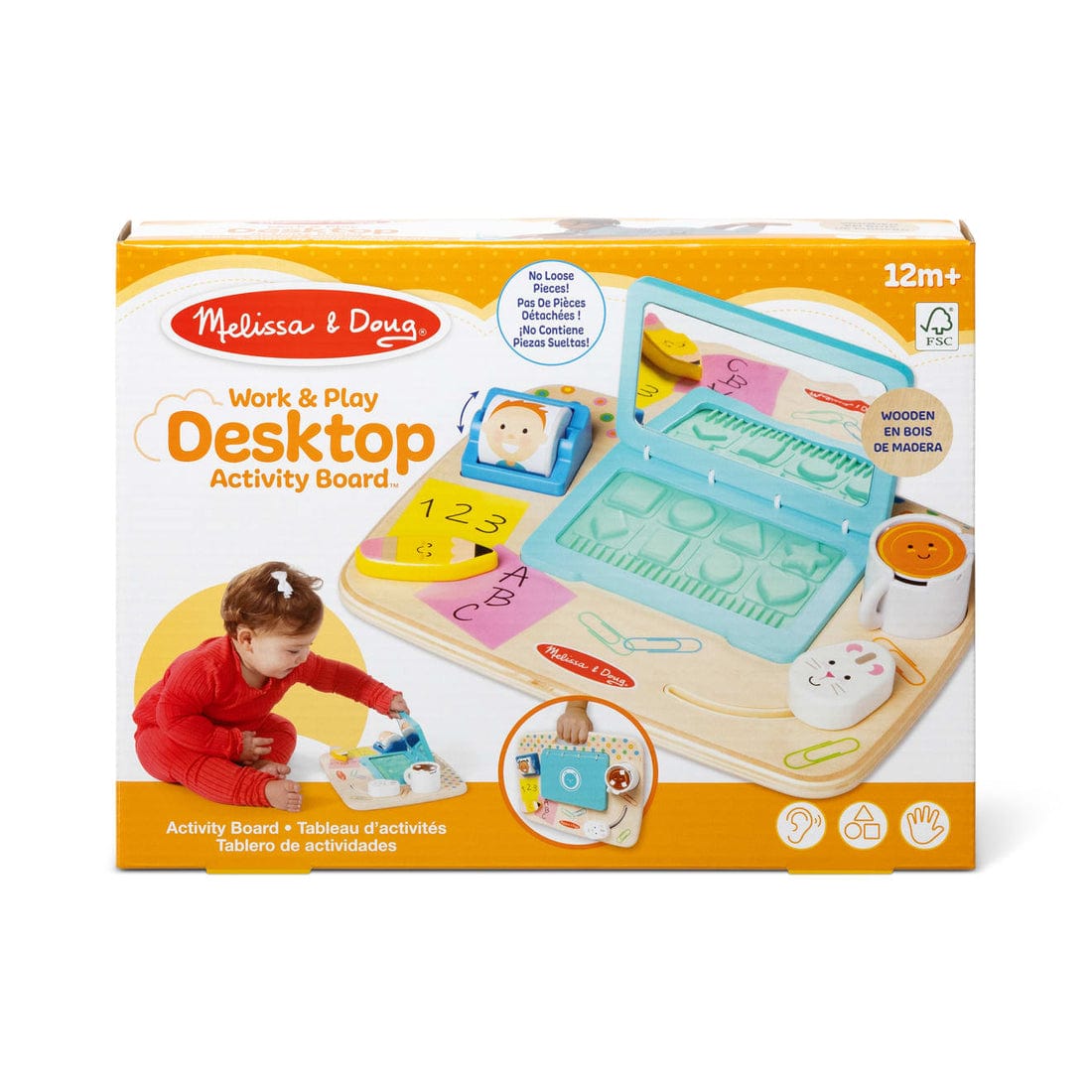 Melissa & Doug Melissa & Doug Wooden Work & Play Desktop Activity Board - Little Miss Muffin Children & Home