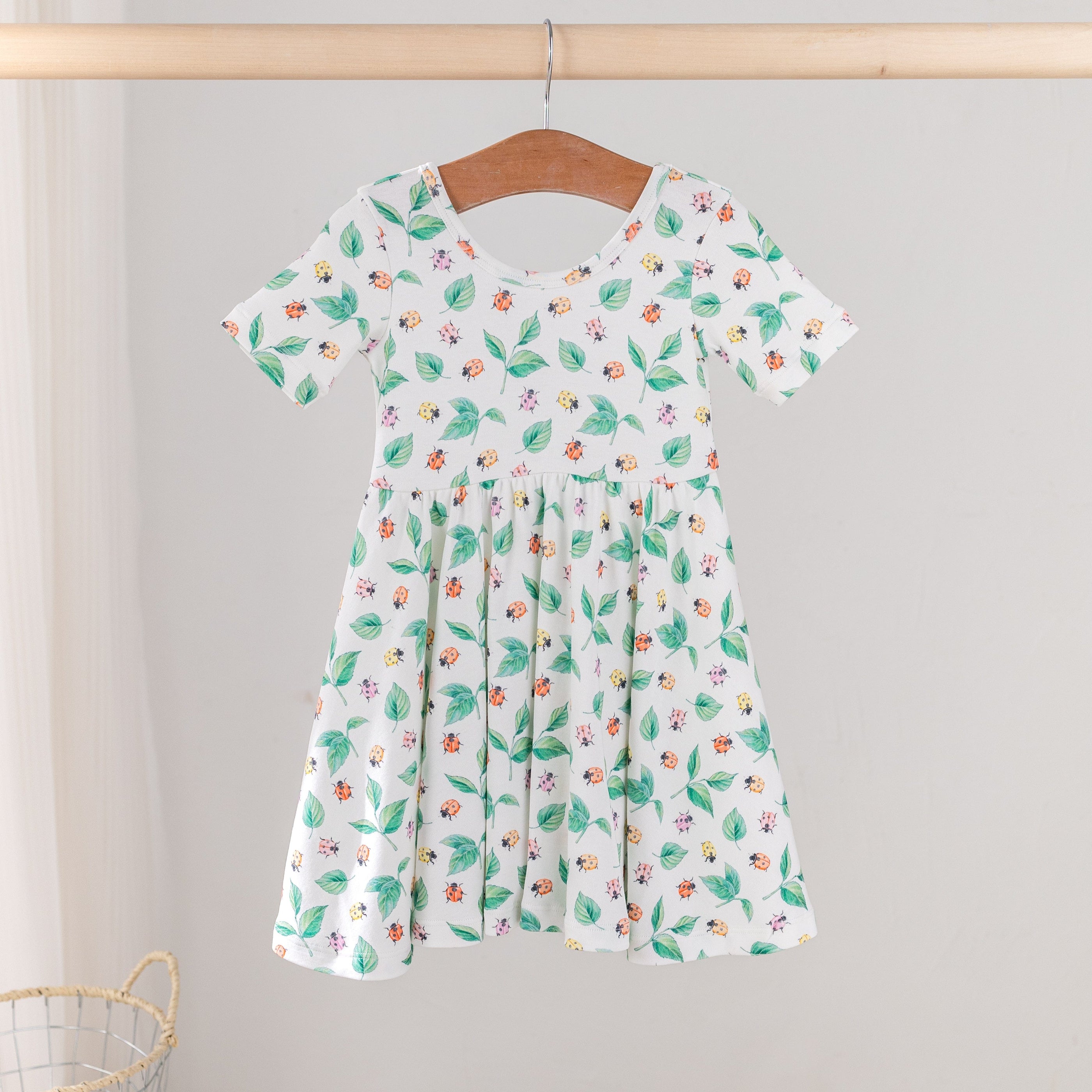 Lady Bug Love Organic Cotton Twirl Dress