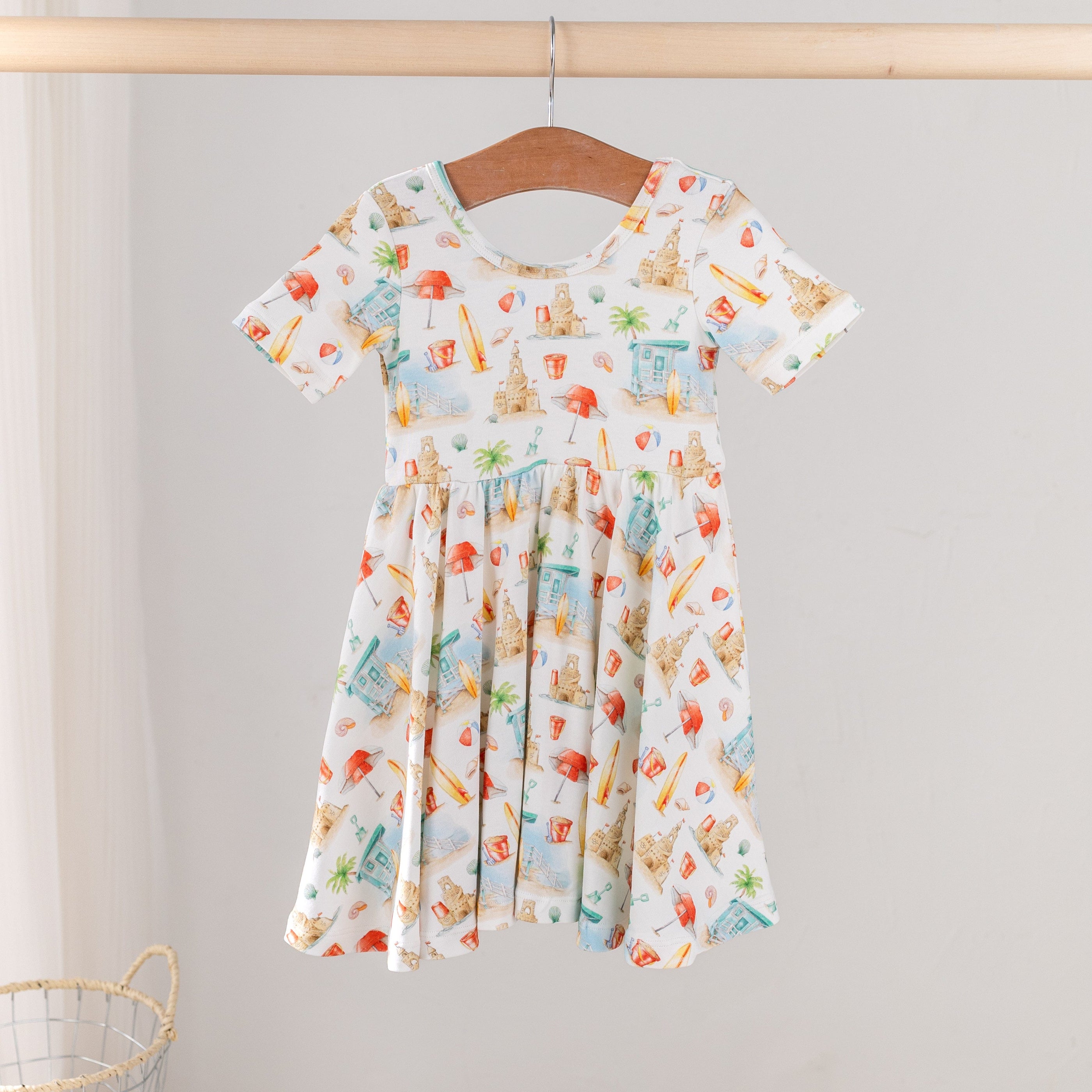 Beach Day Organic Cotton Dress for Kids (Pre-Order Arriving Spring 2026)