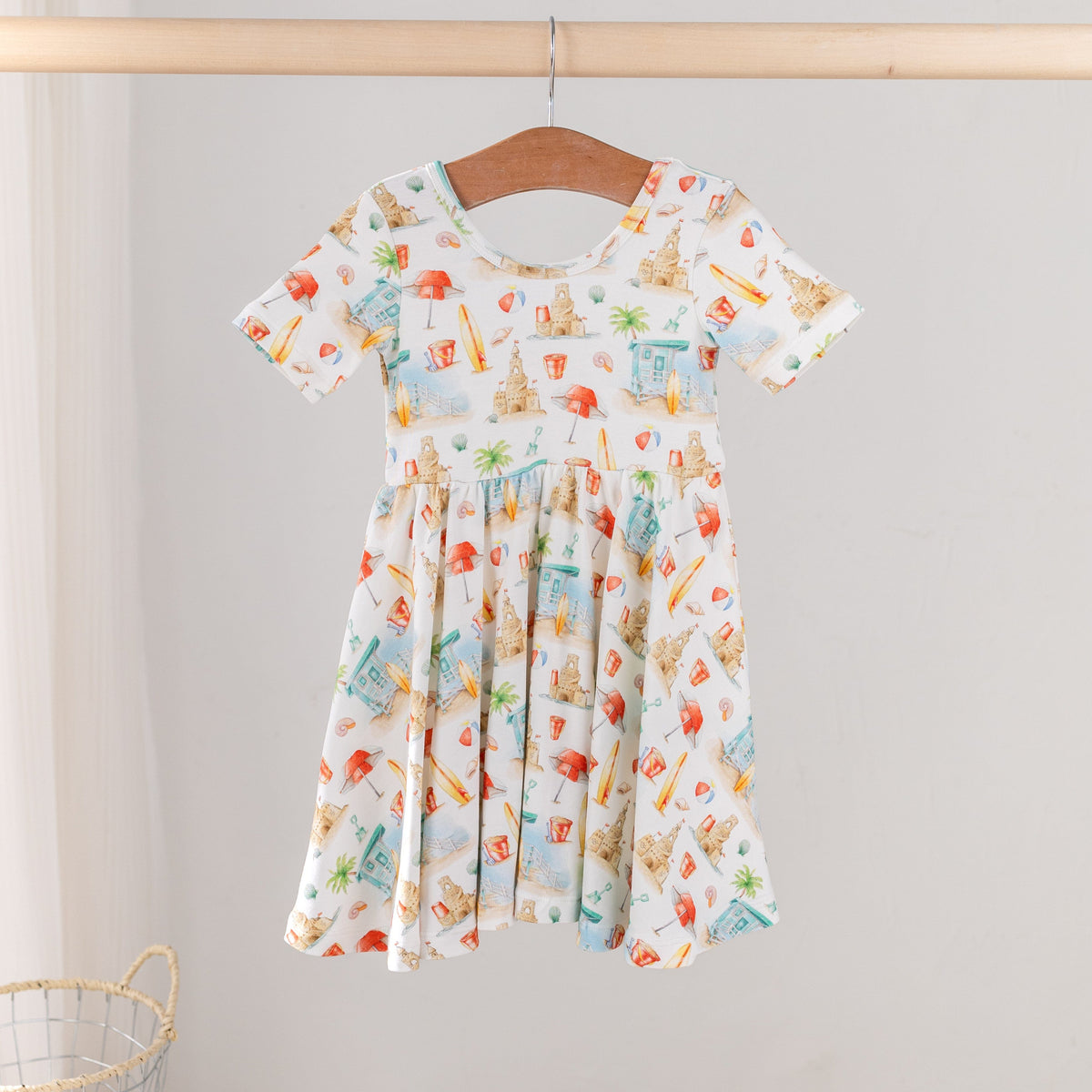 Beach Day Organic Cotton Twirl Dress