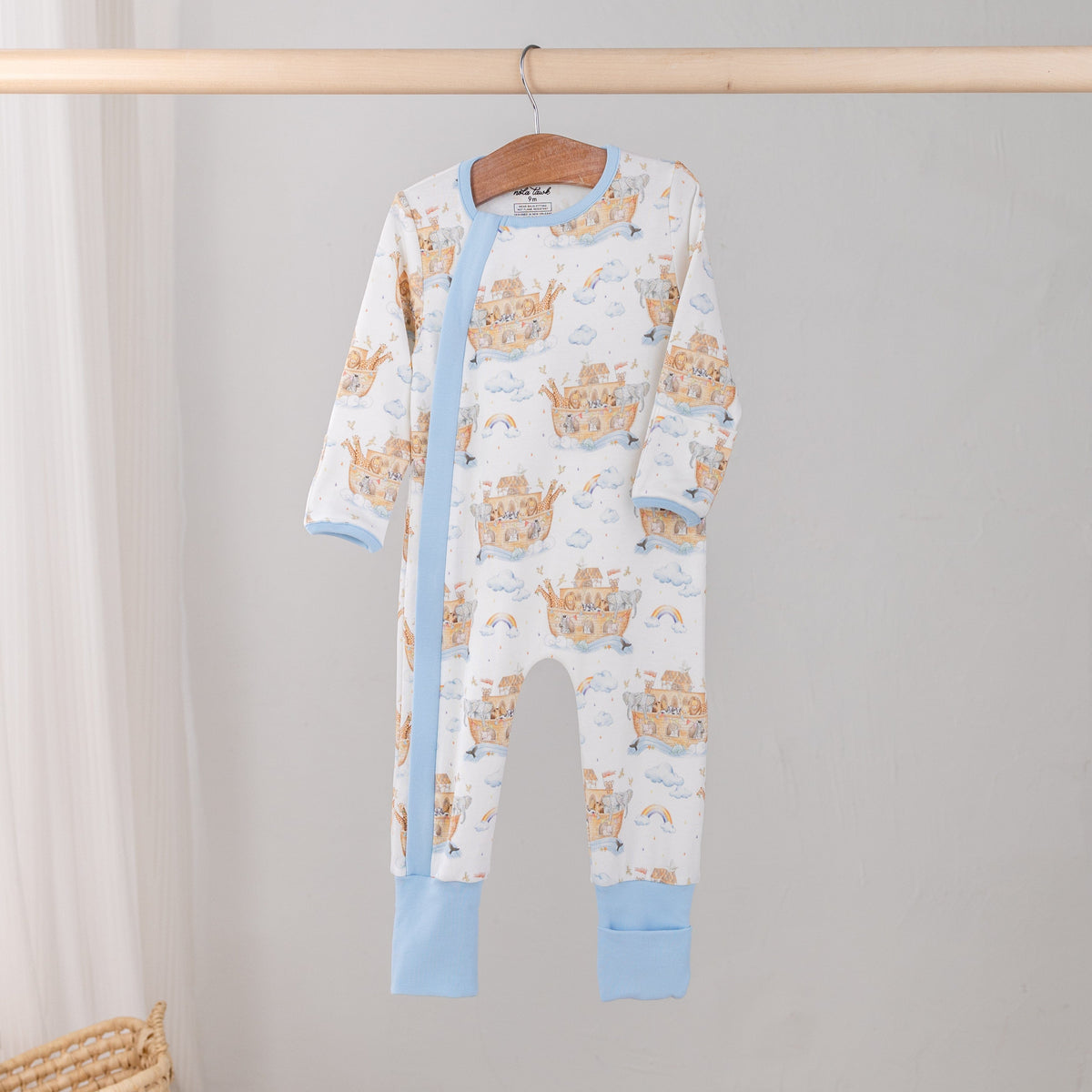 All Aboard Noah's Ark Organic Cotton Kids Pajamas