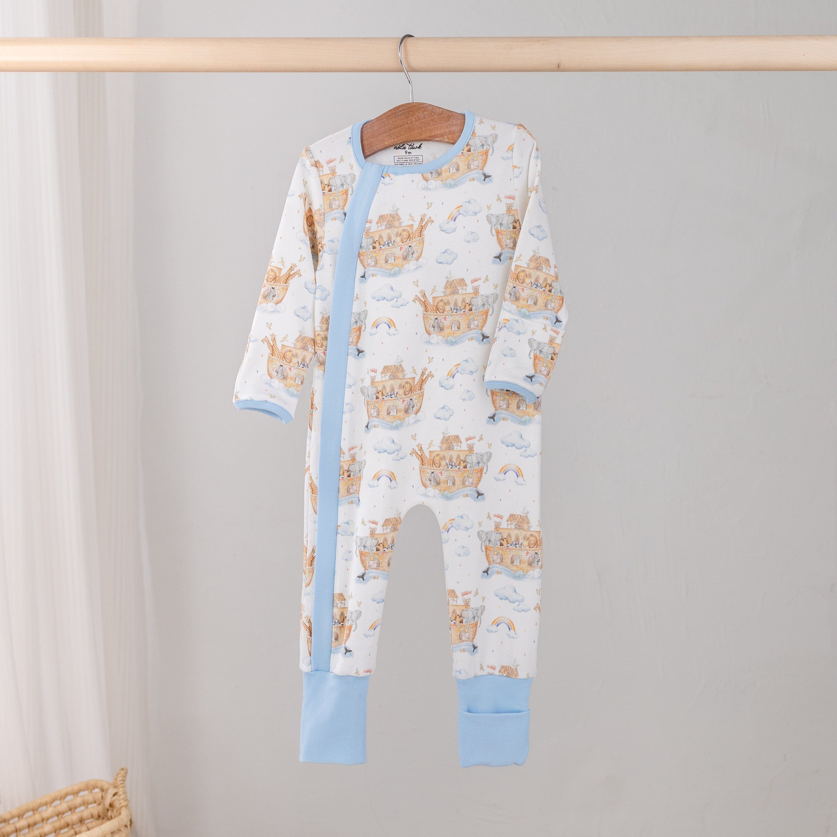 All Aboard Noah's Ark Organic Cotton Kids Pajamas