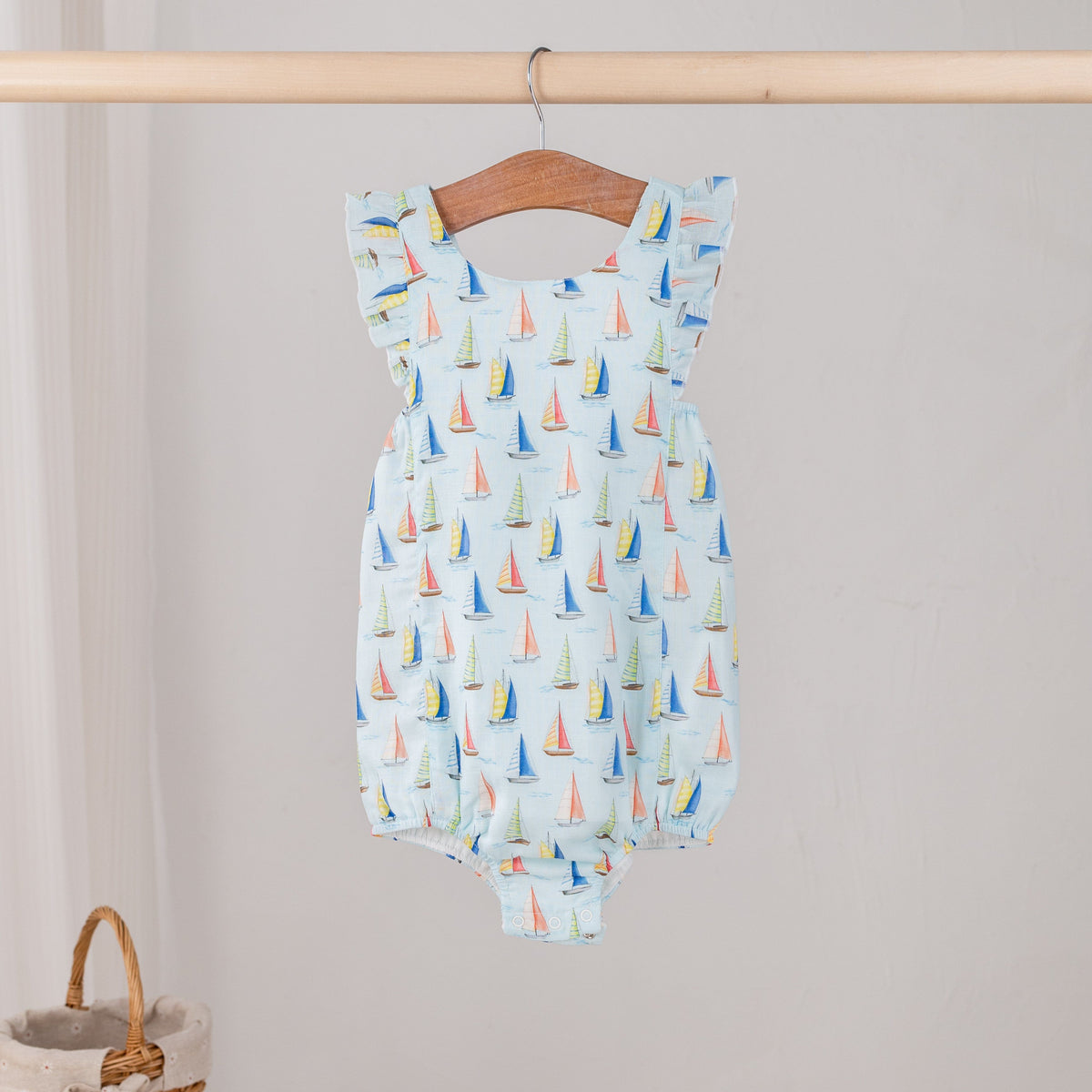 Sea You Soon Organic Muslin Bubble Romper