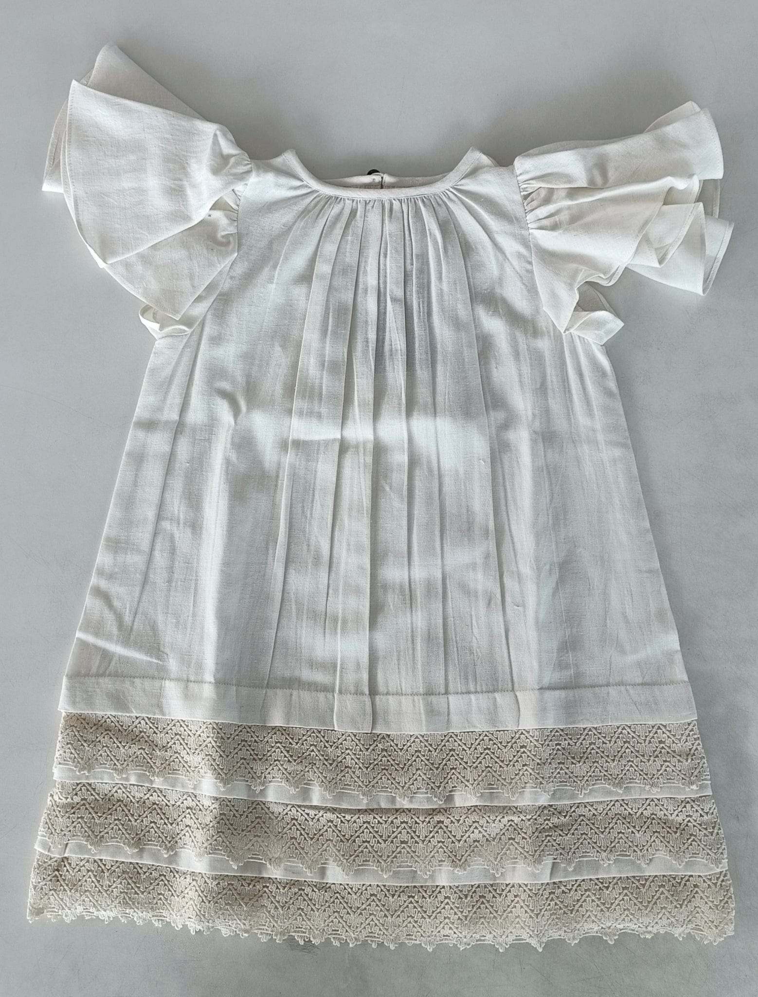 Yo Baby Yo Baby Flutter Sleeve Crochet Trim Dress & Bloomer Set - Little Miss Muffin Children & Home