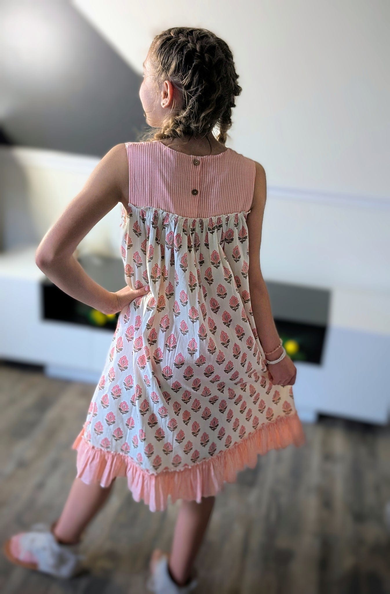 Yo Baby Yo Baby Striped Floral Sundress - Little Miss Muffin Children & Home