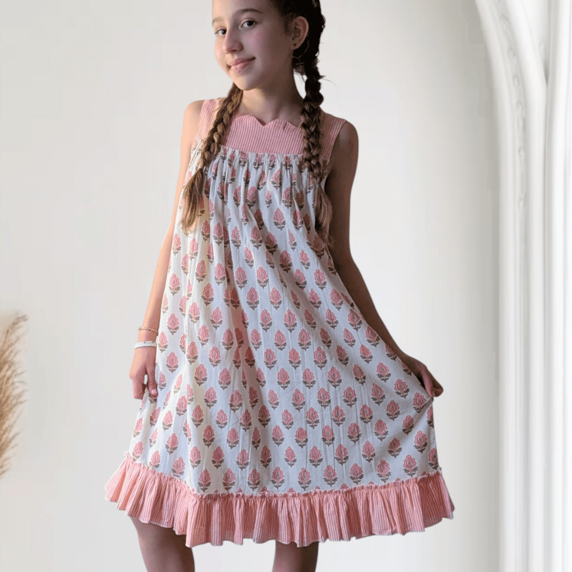 Yo Baby Yo Baby Striped Floral Sundress - Little Miss Muffin Children & Home