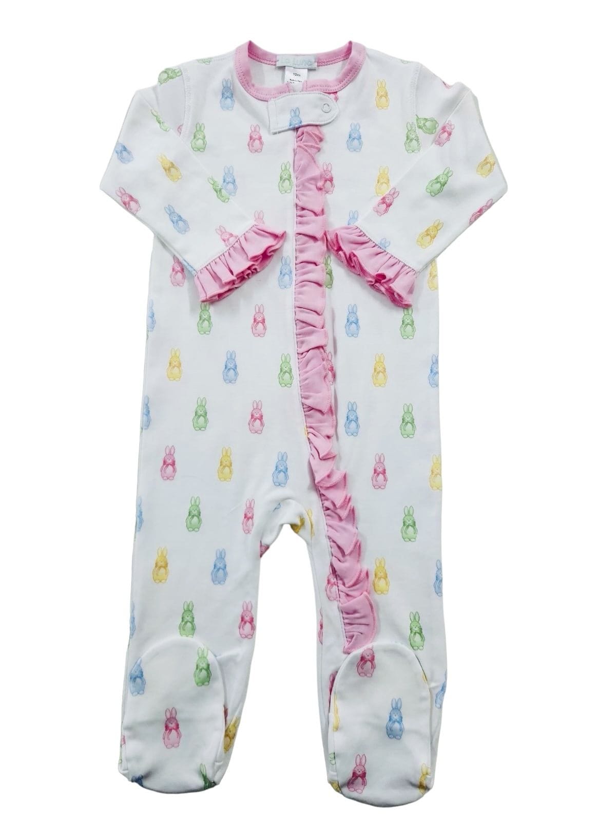 Lulu Bebe Lulu Bebe Bunny Pima Footies for Girl - Little Miss Muffin Children & Home