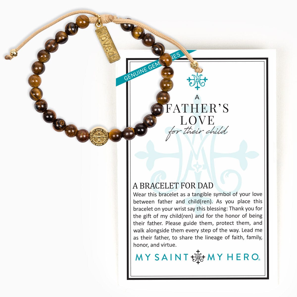 My Saint My Hero My Saint My Hero A Father's Love for My Child Bracelet - Little Miss Muffin Children & Home