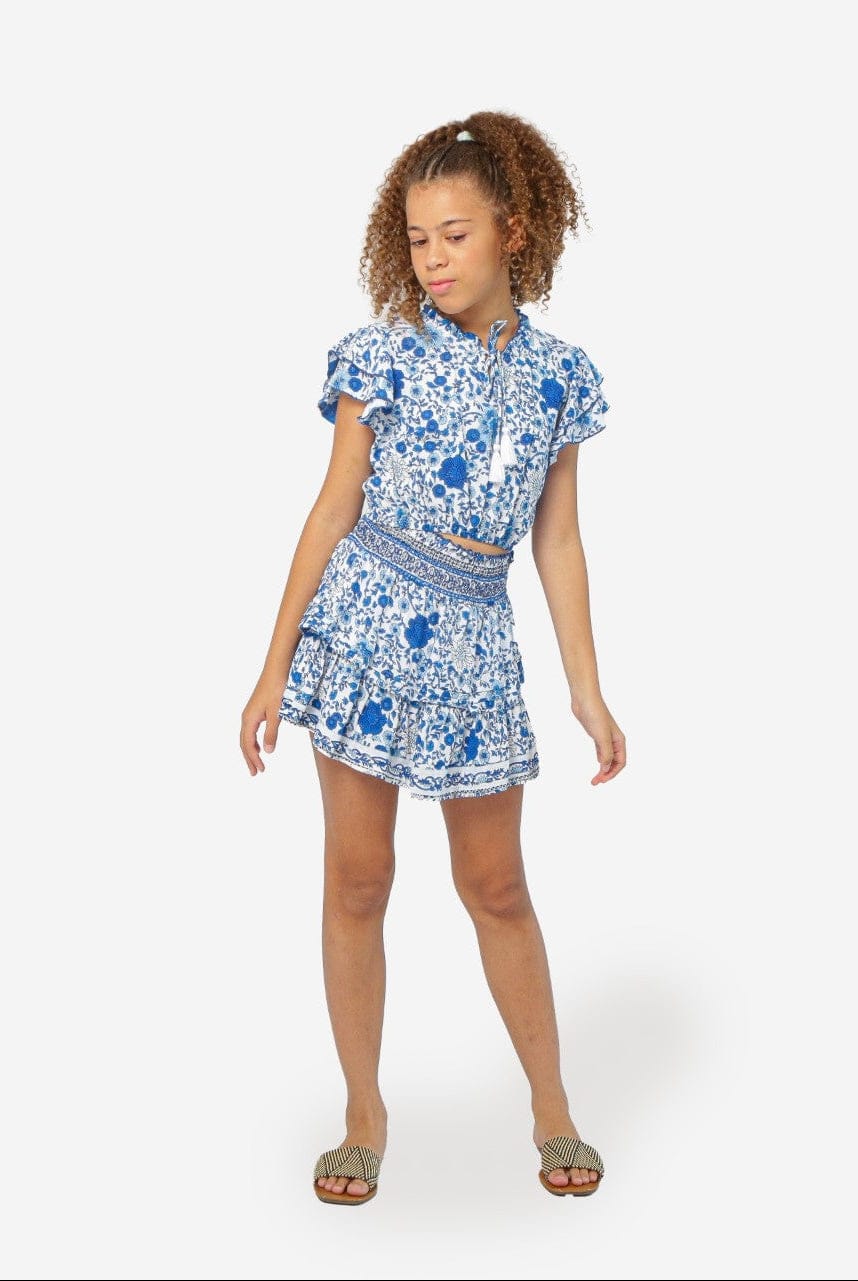 Blue Flower Lennon Top