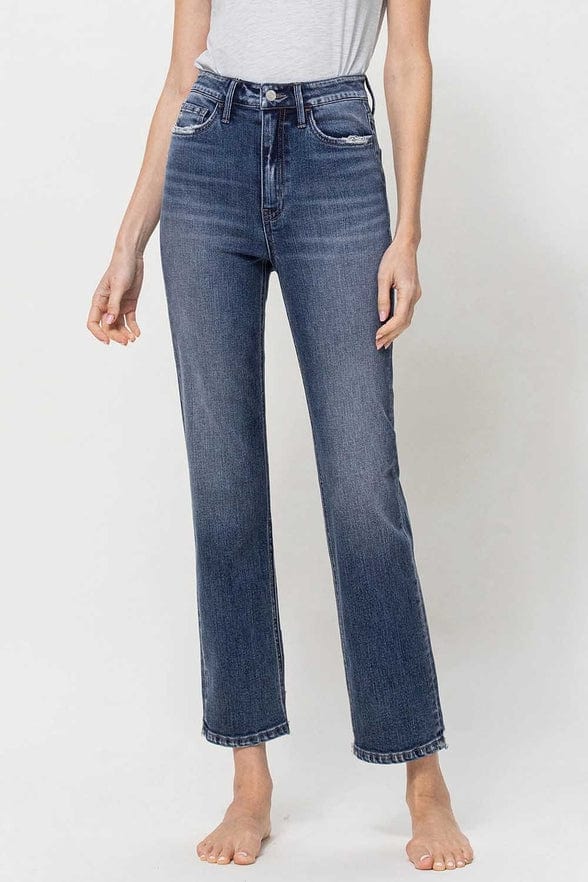 Flying Monkey Flying Monkey High Rise Straight Leg Ankle Jean - Little Miss Muffin Children & Home