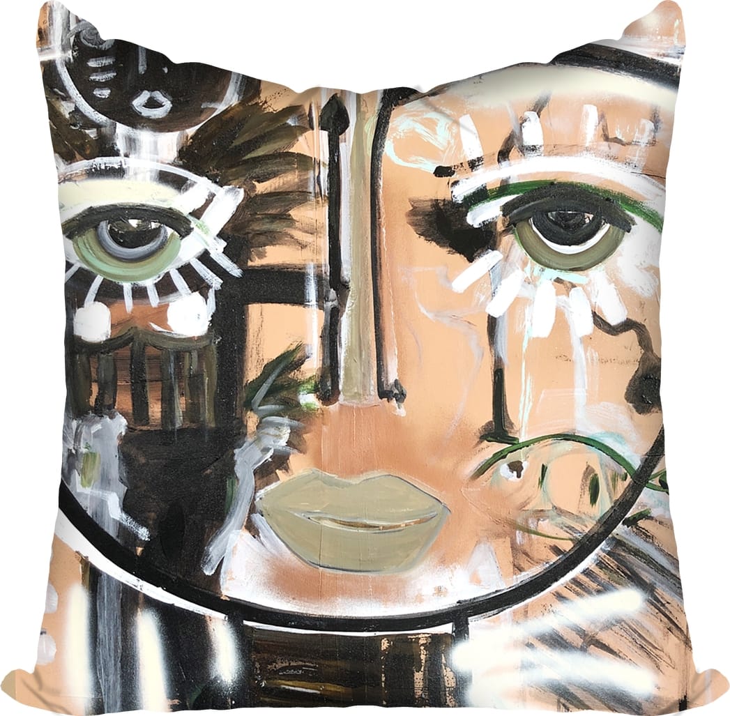 Machina Chica Velvet Pillow