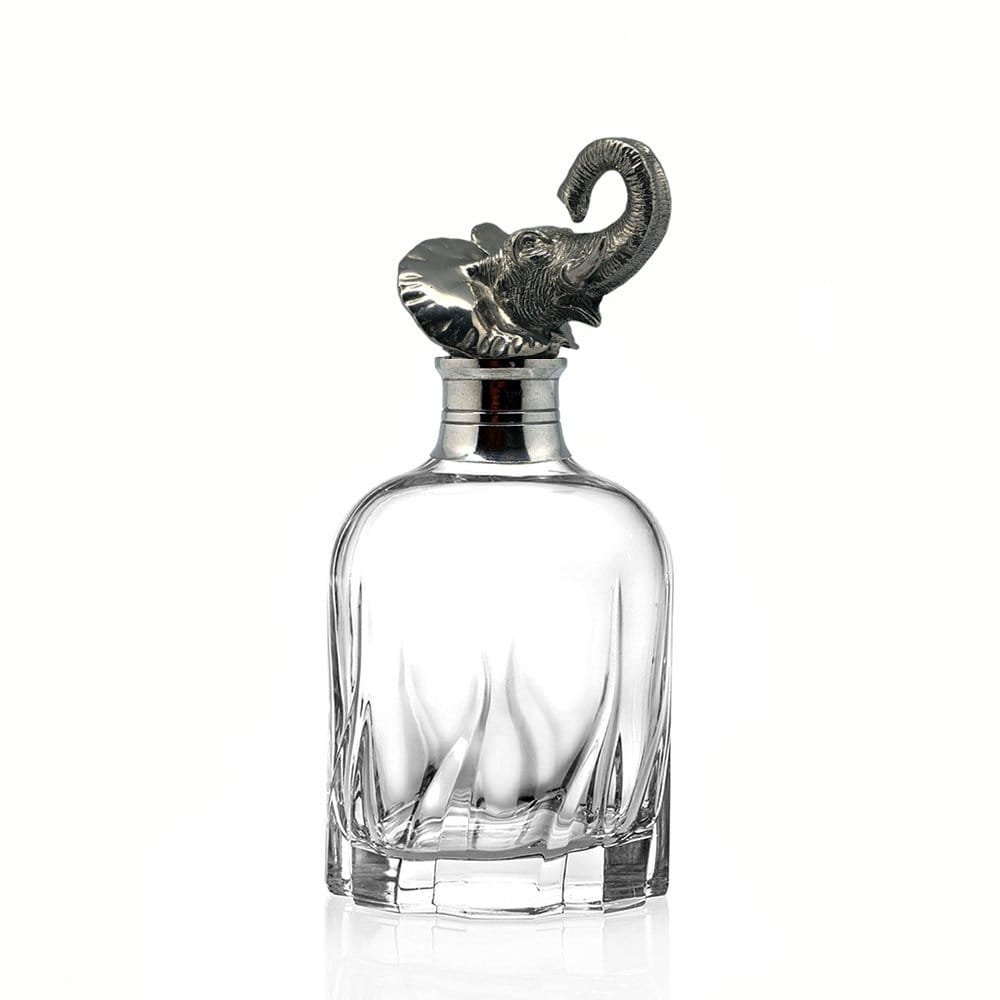 Elephant Lead-Free Crystal Whiskey Decanter