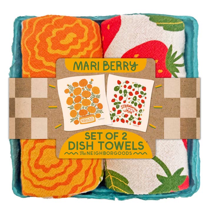 The Neighborgoods Mari Berry Tea Towel