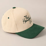 The Homebody Club Two-Tone Corduroy Baseball Cap